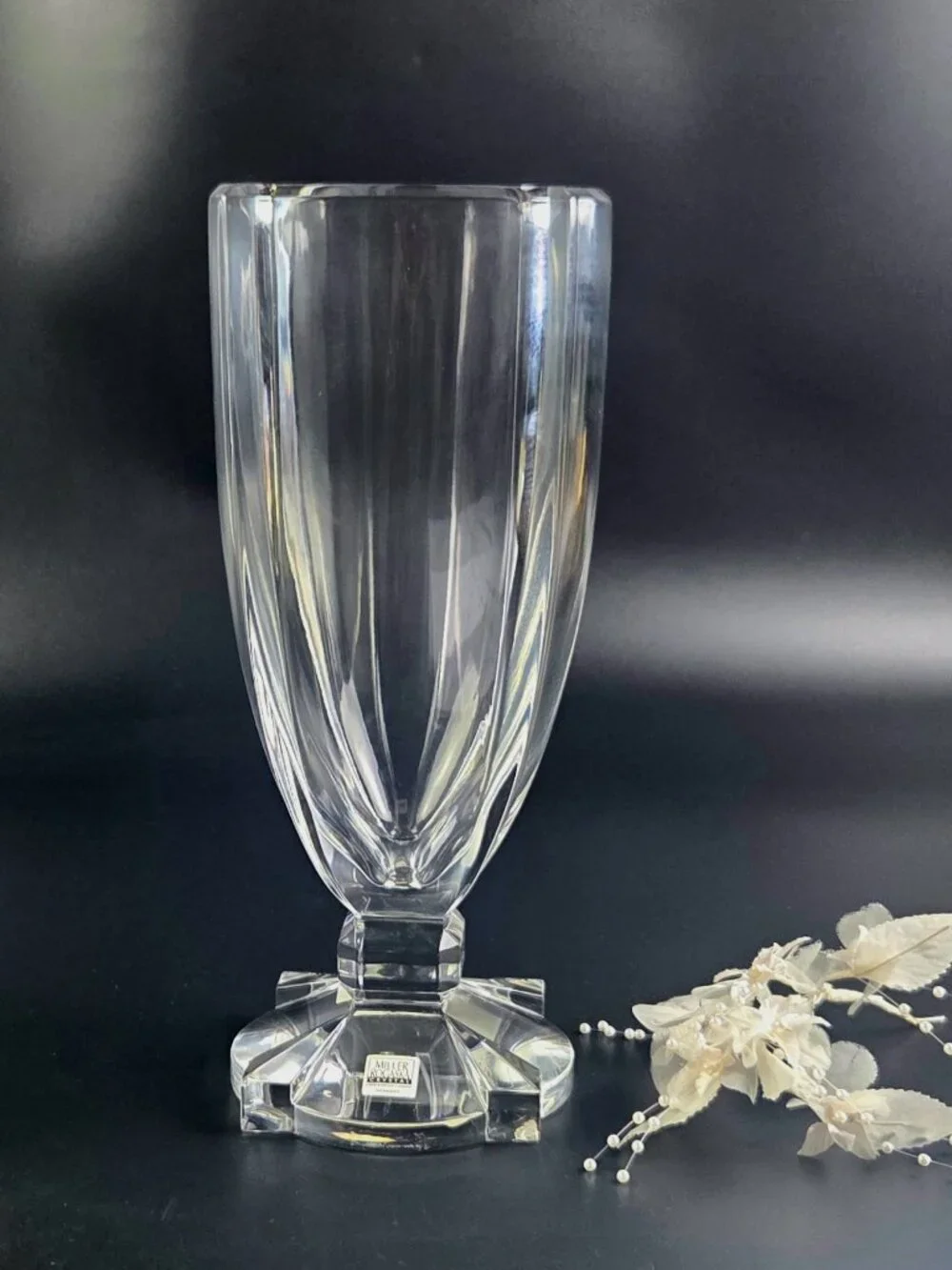 Vintage Rogaska Miller Heavy Crystal Vase – Made in Germany ✨🏺